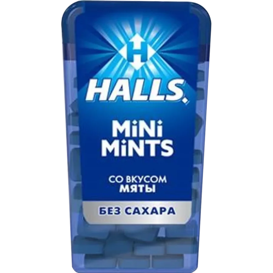 Конфеты "HALLS MINI MINTS" (мята) 12.5г