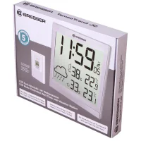 Weather Station (Wall Clock) Bresser Temeotrend JC LCD with Radio Control