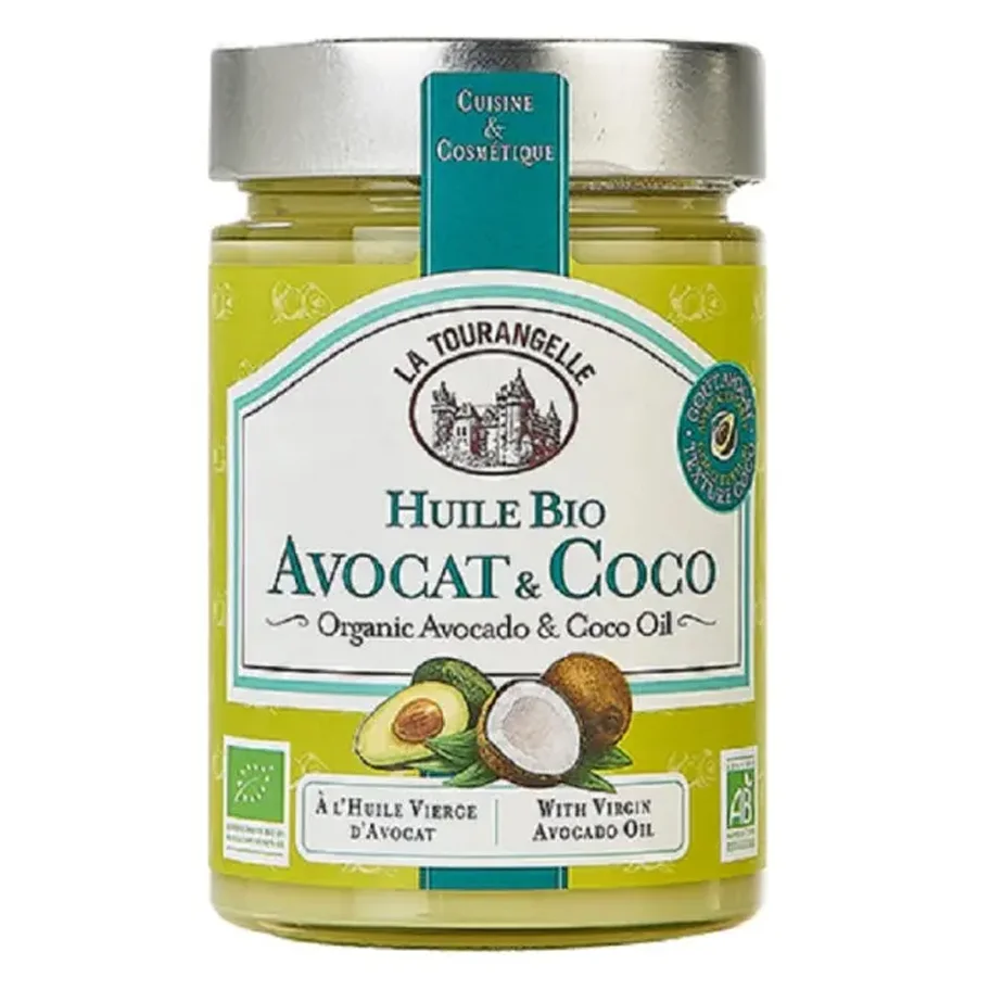 314 мл. Масло Авокадо и Кокосовое масло, органическое, нерафинированное, первый холодный отжим, ORGANIC AVOCADO & COCO OIL La Tourangelle.