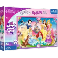 Pink World of Princesses Super Shape XL Puzzle Trefl 50025