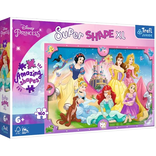 Pink World of Princesses Super Shape XL Puzzle Trefl 50025
