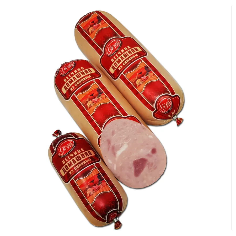 Ветчина "Домашняя из свинины" (штука, 450 г) Настоящие мясные изделия ЖУПИКОВ