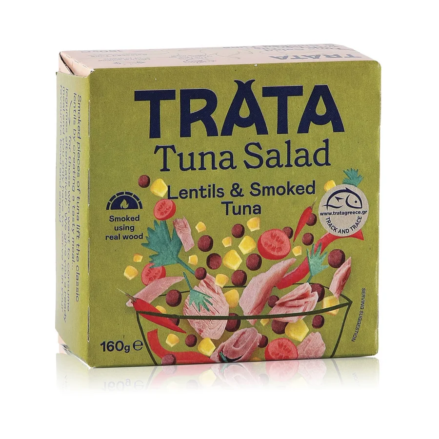 Smoked tuna salad with lentils, TRATA 160g