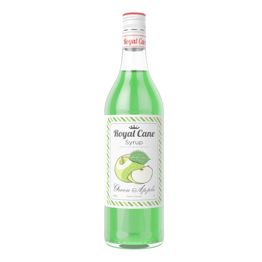 Сироп Royal Cane "Зелёное яблоко" 1 литр 