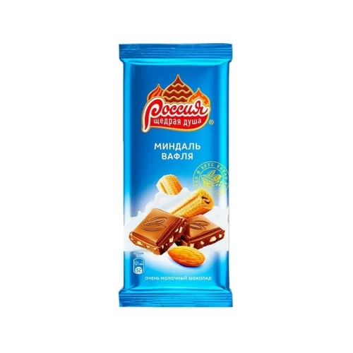 Chocolate Milk Almonds/Waffle Russia Generous soul, 82g