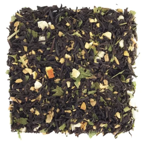 Чёрный листовой чай Имбирный