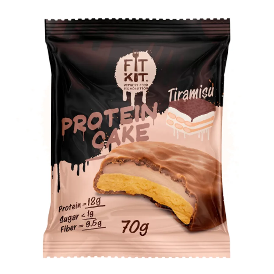 FIT KIT Protein Cake, Десерт 70 гр., тирамису