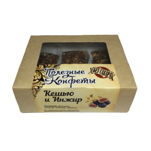 Полезные конфеты без сахара "Кешью и Инжир" / Русские традиции