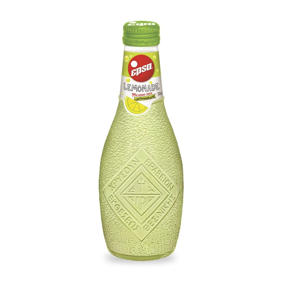 Carbonated soft drink juice-containing LEMONADE, EPSA, 232 ml
