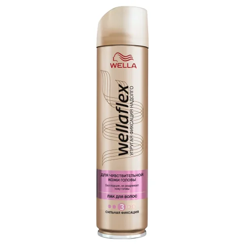 Wellaflex Hair Varnish For Sensitive Skin Head of Strong Locking 250 ml