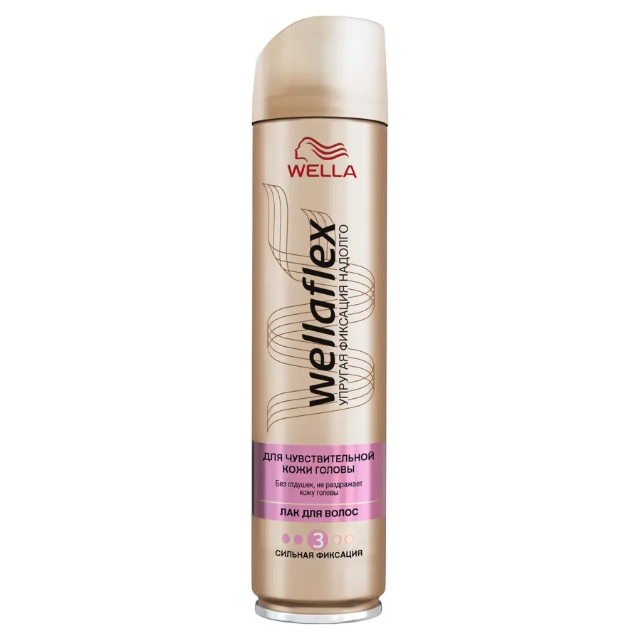 Wellaflex Hair Varnish For Sensitive Skin Head of Strong Locking 250 ml
