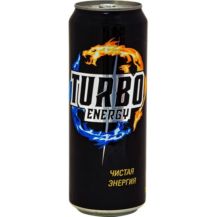 Energy drink TURBO ENERGY b/a 0.45l w/b
