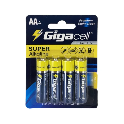 Батарейки алкалиновые АА GIGACELL 4 шт