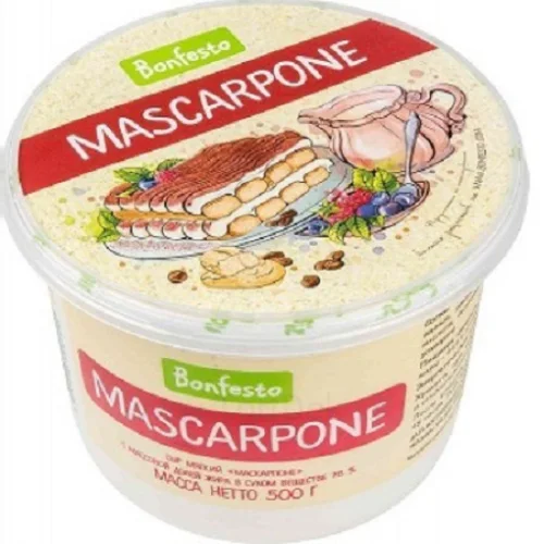 Mascarpone cheese 78% "Bonfesto", (500 g)