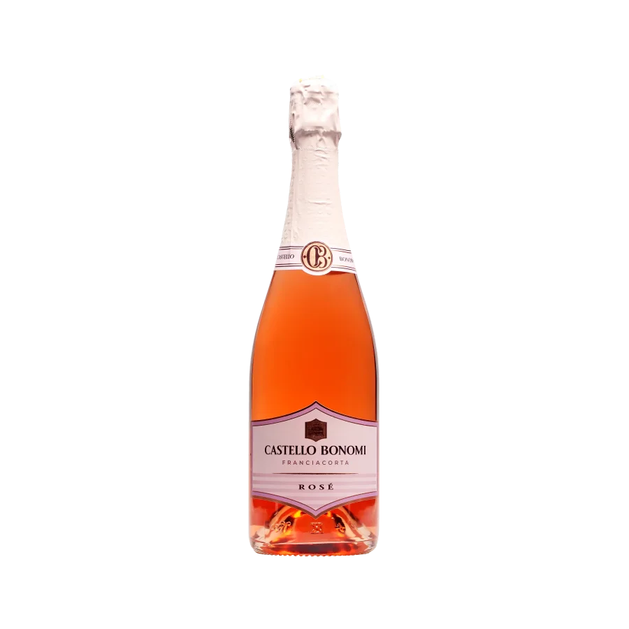 Wine sparkling Castello Bonom Rose Brut Pink Dry 12.5% ​​0.75l