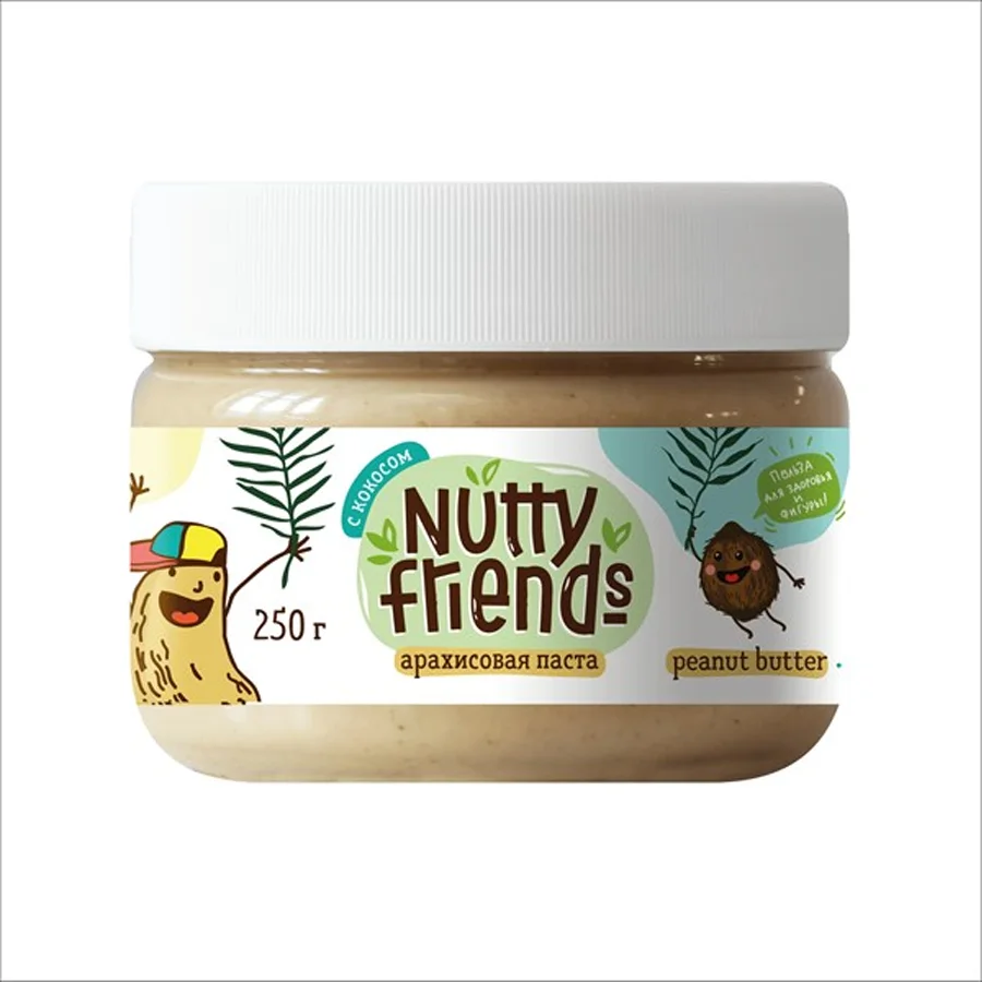 Арахисовая паста Nutty friends С кокосом
