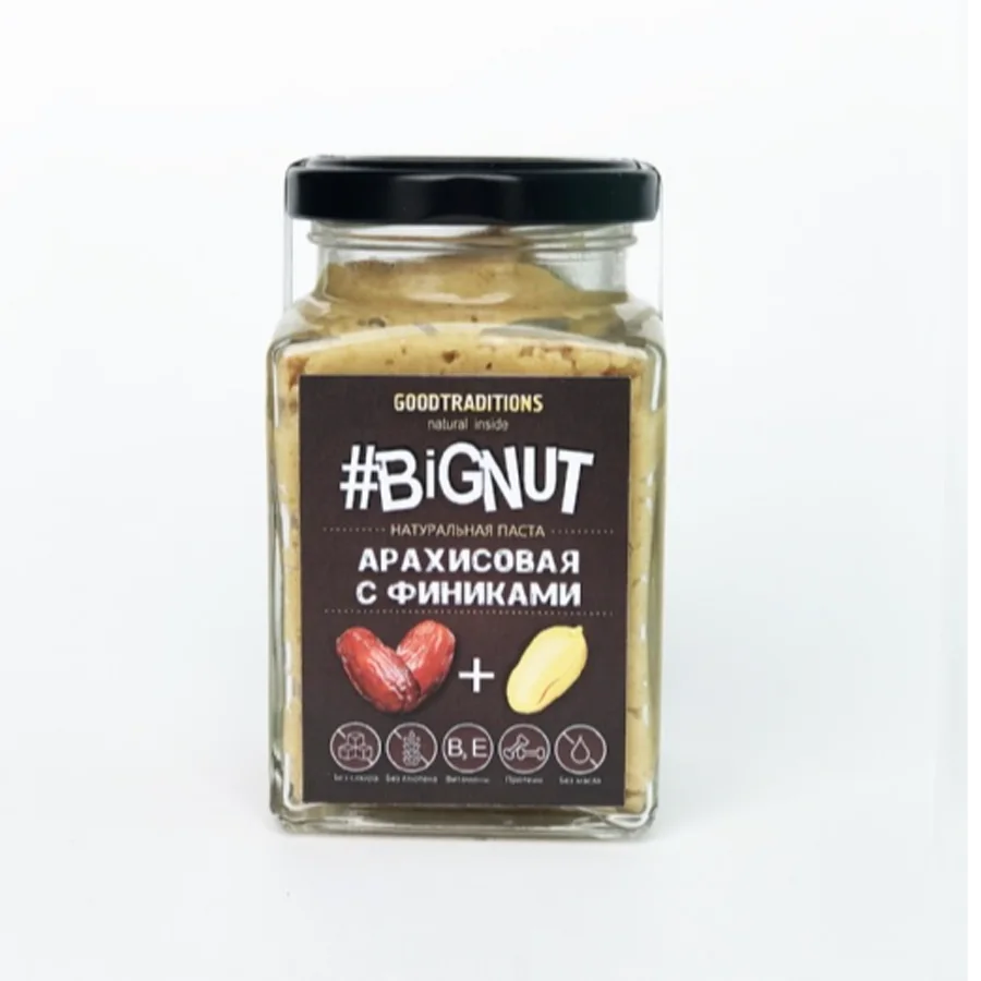 Peanut Paste with Pin, Glass, 240g