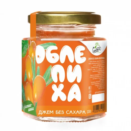 Sea Buckthorn Jam Without Sugar 200 g. FITNESS LINE I would eat myself