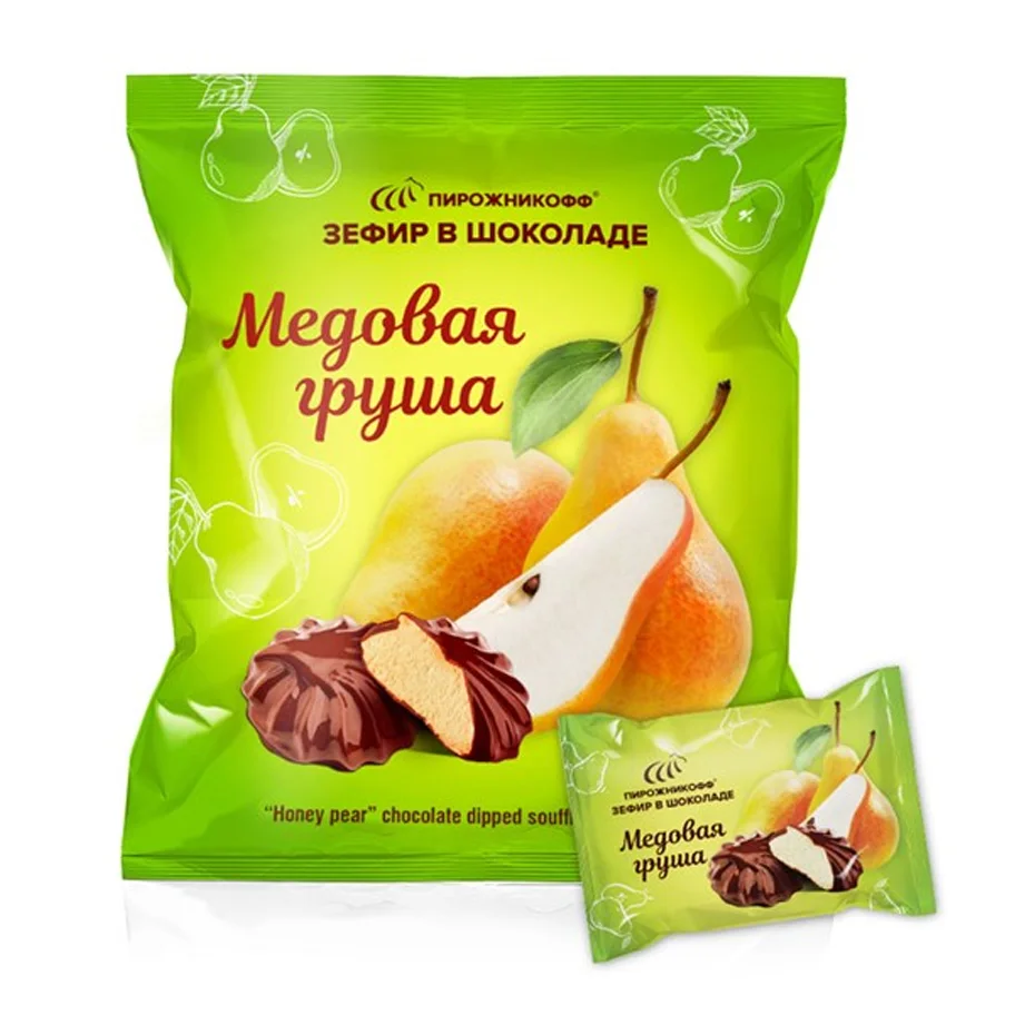 Marshmallow in chocolate «Honey Pear« New