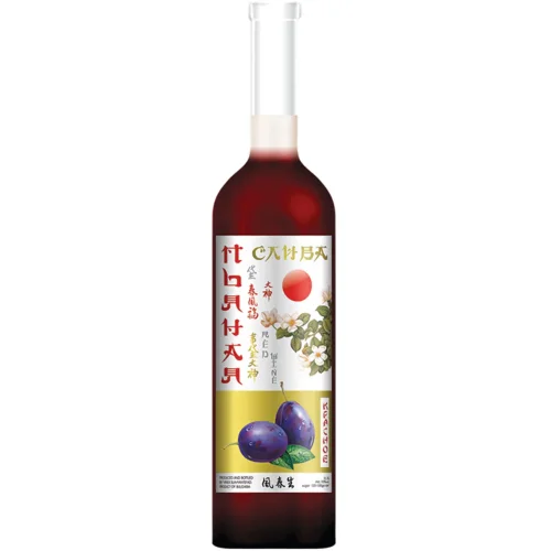 Wine drink sweet on the basis of red wine «Drunk plum« 8.5% 0.75