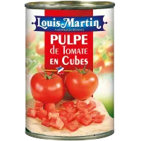 Sliced tomatoes (Pulp) "Louis Martin", France, 5/1. Net weight 4 kg, w/w, HoReCa.