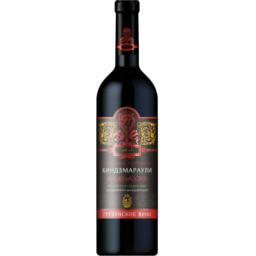 Protected appellation of origin red semi-sweet wine "Kindzmarauli" series "Siharuli" 12% 0.75