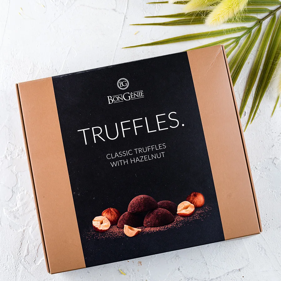 Bongenie truffles with hazelnuts 120g