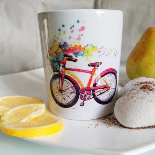 Ceramic mug "Bicycle"