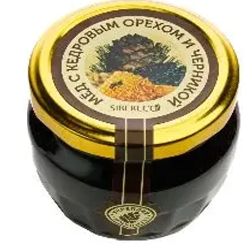 Honey with pine nuts and blueberries 95ml/160g