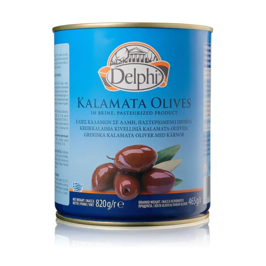 Kalamata olives with a stone Colossal 121-140 DELPHI 820g
