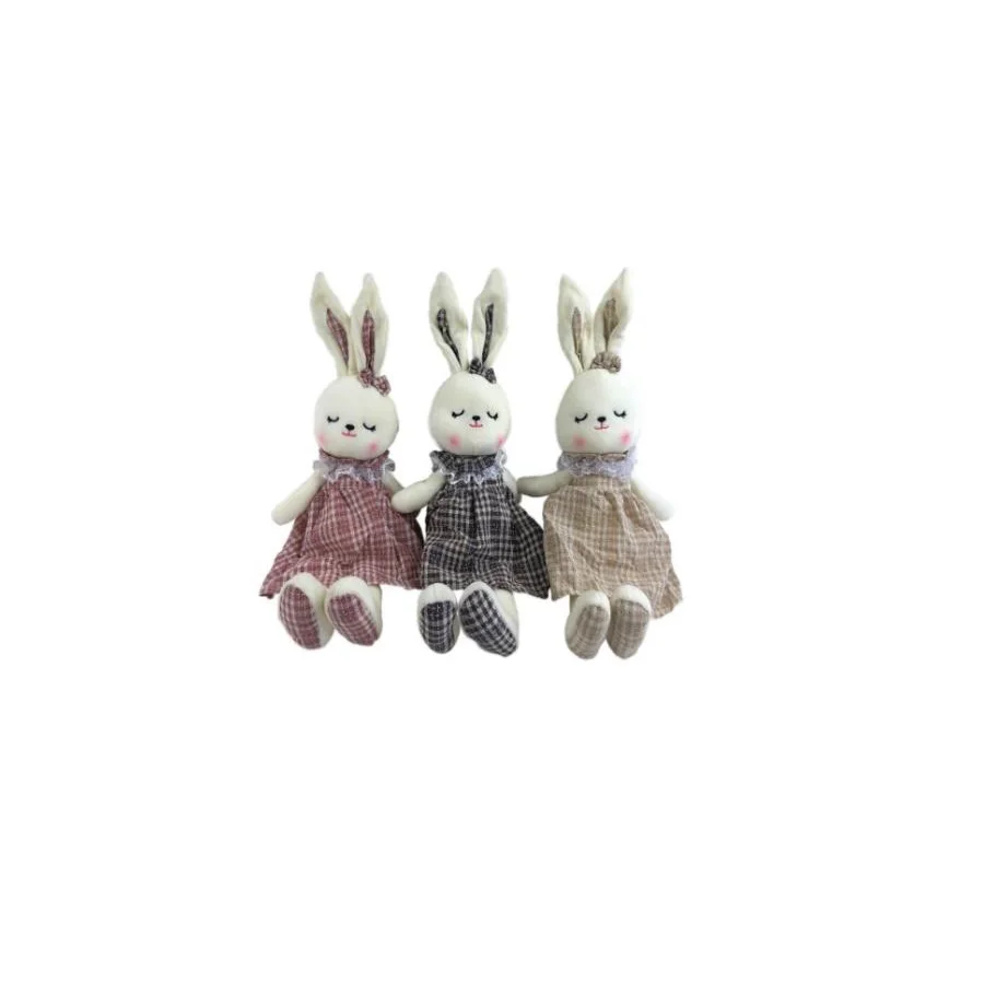 Stuffed toy Bunny in a dress 22x33 cm