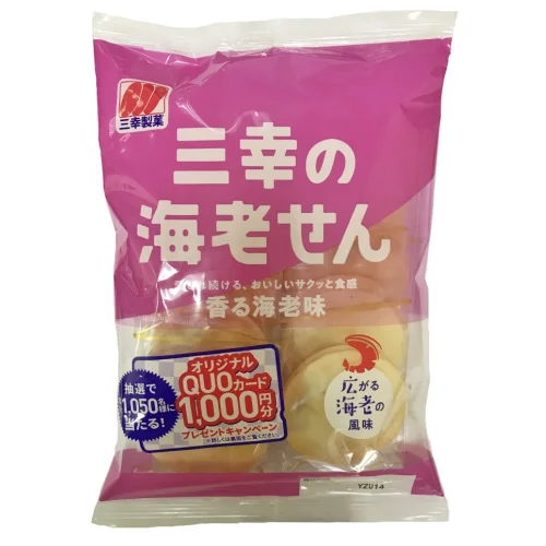 Рисовое печенье с креветками Санко-но Эби-сэн 120 г