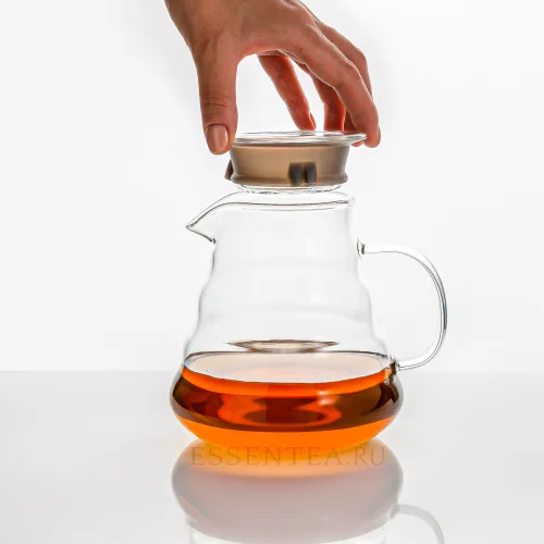 Glass kettle "Huatan" without flask 800 ml