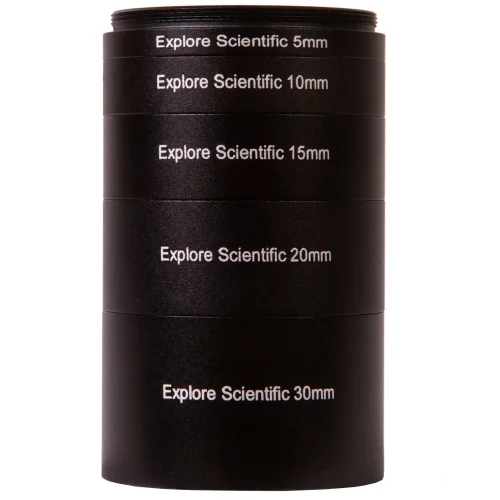 EXPLORE SCIENTFIC M48X0.75 Extension Rings Set (30, 20, 15, 10, 5 mm)