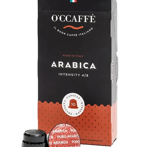 Coffee capsules O'CCAFFE Arabica for the Nespresso system, 10 pcs (Italy) 