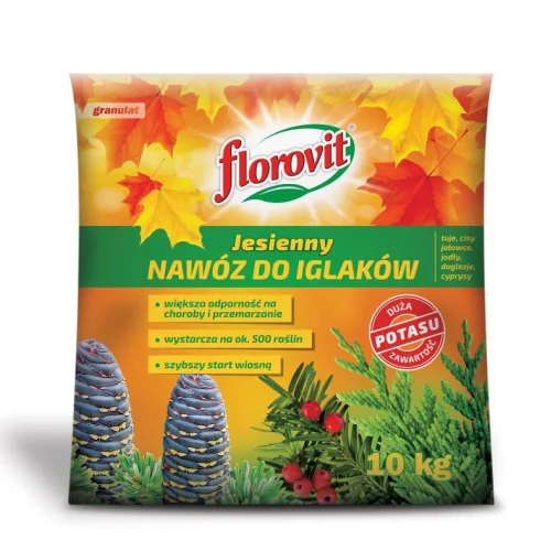 Удобрение Florovit осеннее для хвойных растений, 10 кг, гранулы