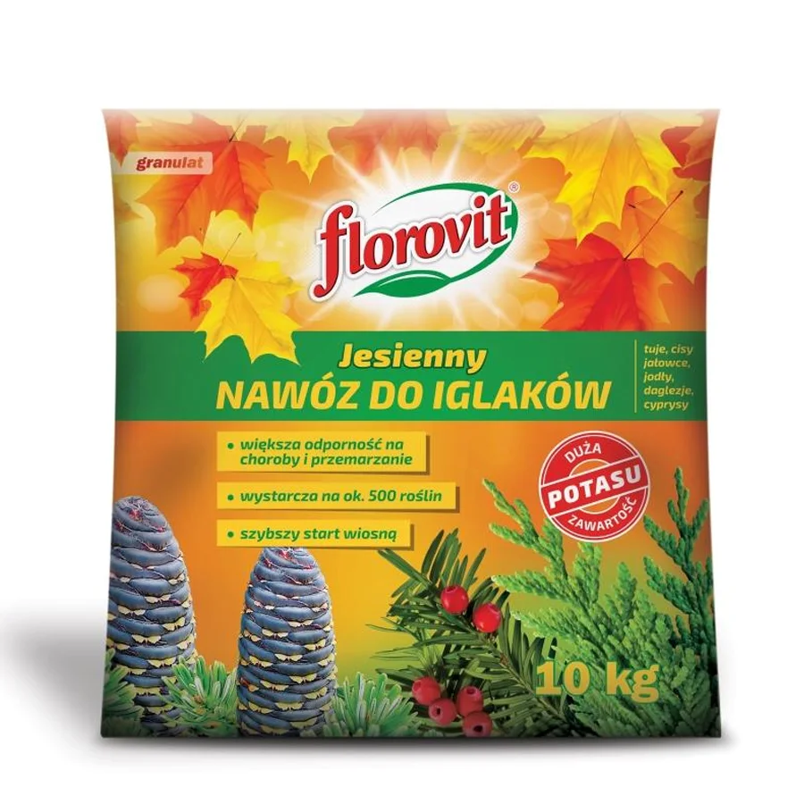 Удобрение Florovit осеннее для хвойных растений, 10 кг, гранулы