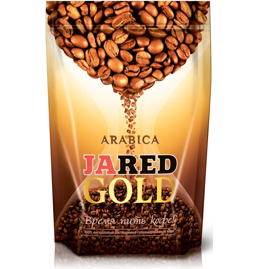 Кофе JARED GOLD arabica  зип пакет 95 гр, кристалл х 9