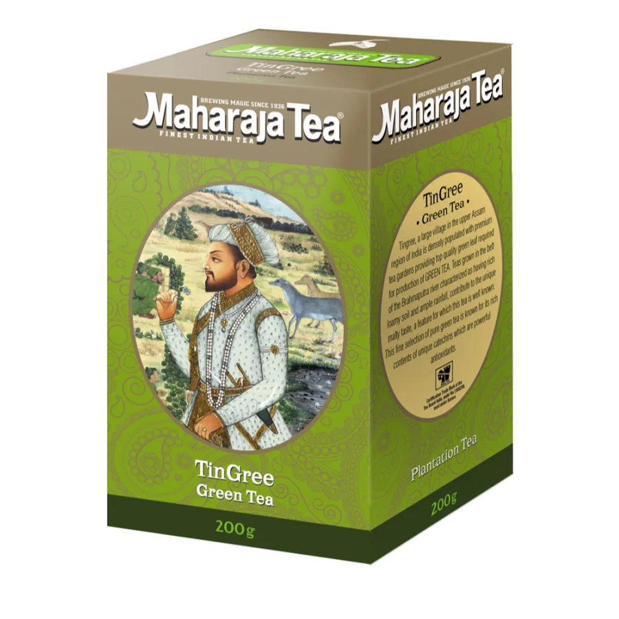 Чай "Махараджа" индийский зелёный Ассам "Тингри" 100 гр