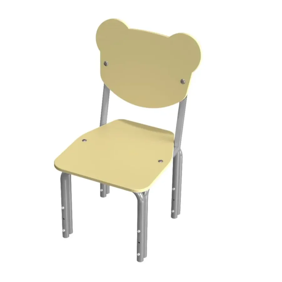 Children's chair growth group 3 Plywood (lacquer),metal legs adjustable height