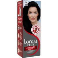LONDA PLUS Стойкая крем-краска для волос для упрямой седины 2/0 Черный