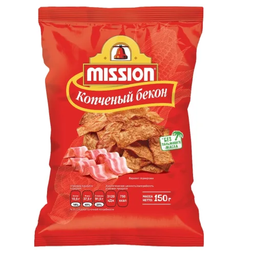 MISSION Chips Smoked Bacon