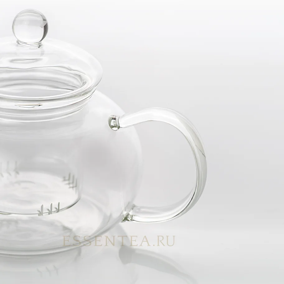 Стеклянный чайник со стеклянной колбой 600 мл