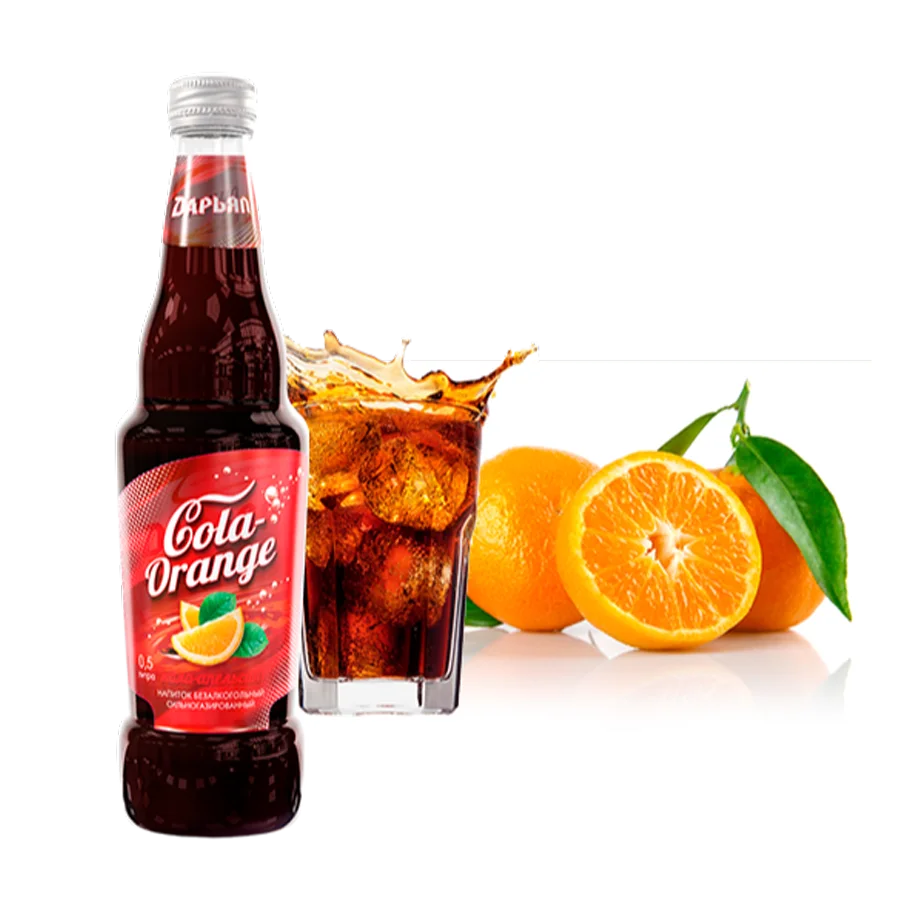 Безалкогольный газированный напиток “Кола-апельсин” 