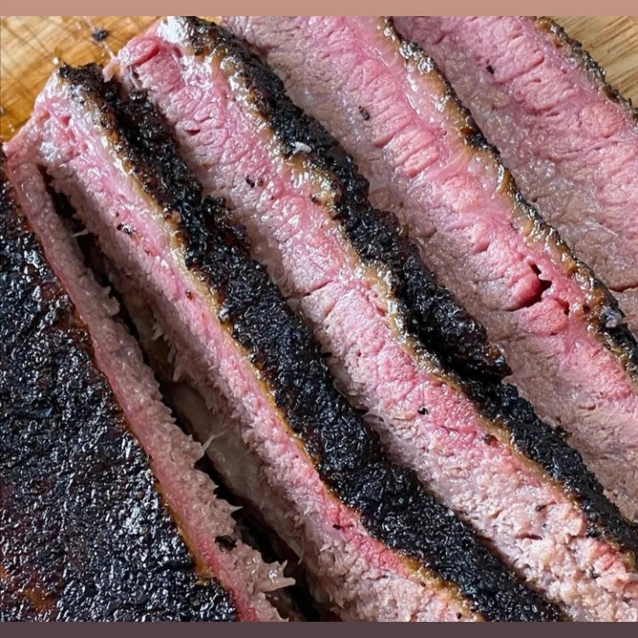 Meat smoked and baked product Brisket 