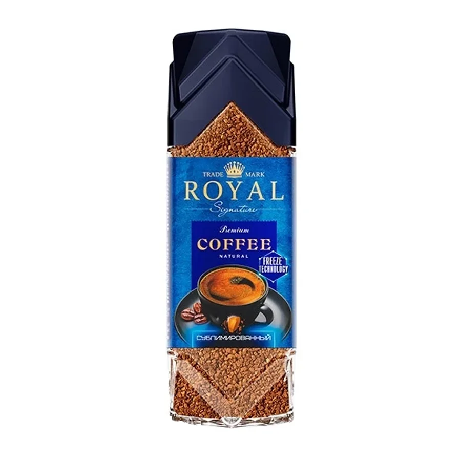 Кофе растворимый ROYAL с каскарой Сублимированный, с/б, 250г