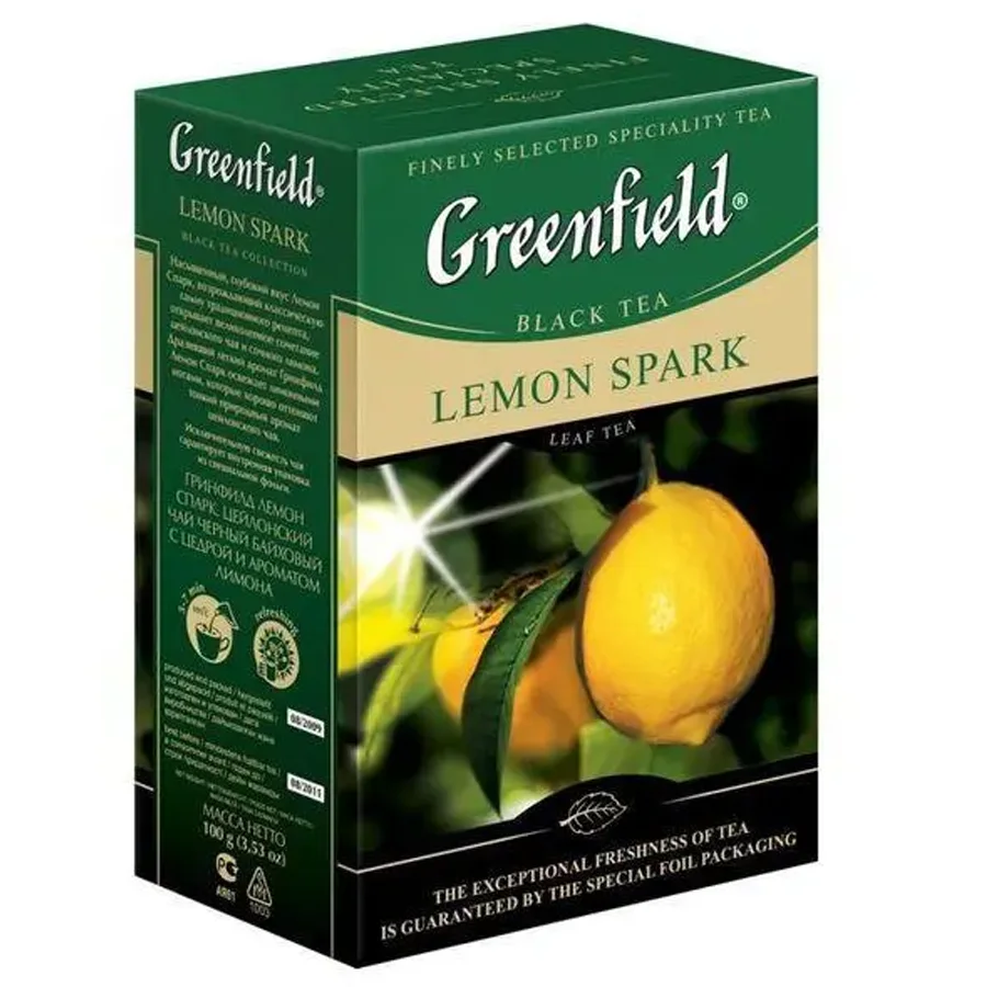 Tea Black Lemon Spark Sheet 100g