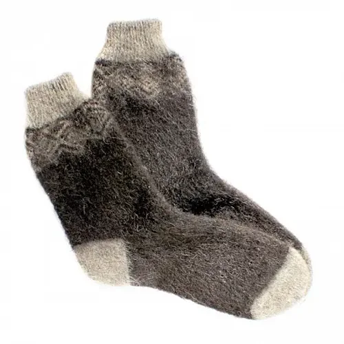 Socks Women knitted from sheep wool. XXL thickness