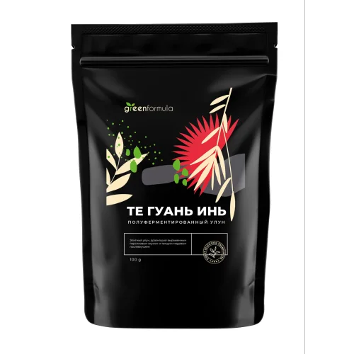 Китайский чай Те Гуань Инь Premium (Тигуанинь премиум, элитный светлый листовой улун), дой-пак, 100 грамм