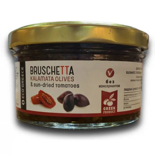 Брускетта из оливок Каламата с вяленым томатом 150г